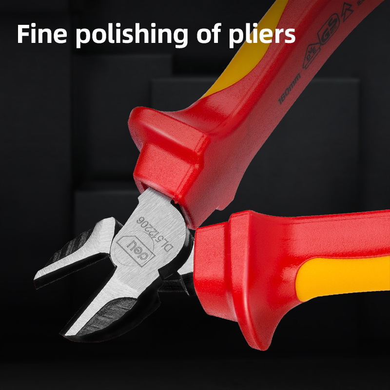 DELI πλαγιοκόφτης ηλεκτρολόγου DL512206 με αντιολισθητικές λαβές, VDE 1000V, 160mm - Image 3