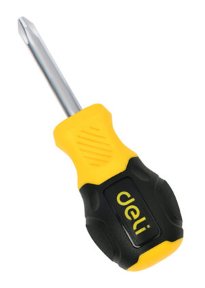 DELI κατσαβίδι σταυρωτό DL636038N με αντιολισθητική λαβή, μαγνητικό, PH2x38mm