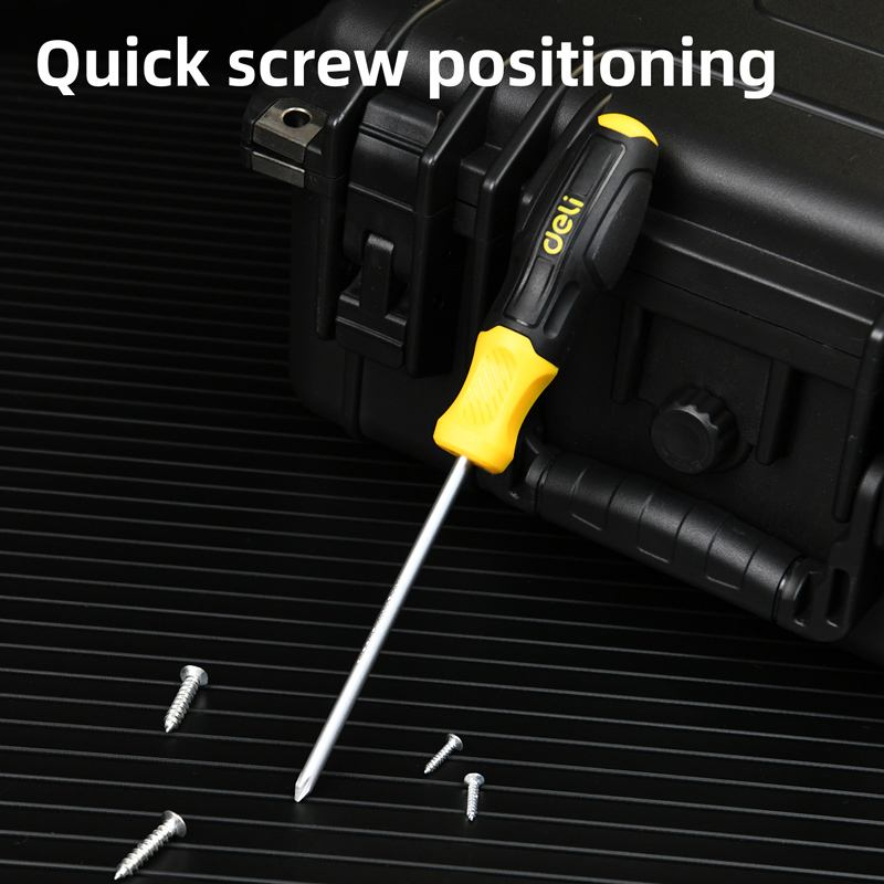 DELI κατσαβίδι σταυρωτό DL636100N με αντιολισθητική λαβή, μαγνητικό, PH2x100mm - Image 2