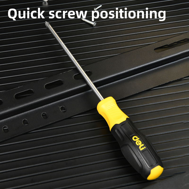 DELI κατσαβίδι σταυρωτό DL638150N με αντιολισθητική λαβή, μαγνητικό, PH3x150mm - Image 2