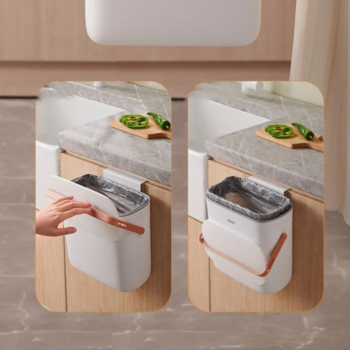 ECOCO κάδος απορριμμάτων E2236, 10lt, λευκός - Image 4