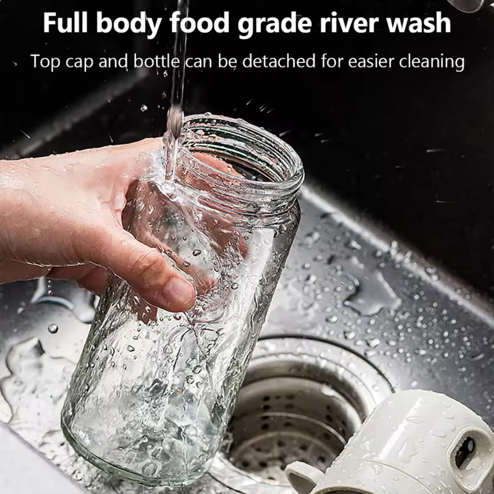 ECOCO γυάλινο δοχείο λαδιού E24235 με ψεκαστήρα, 250ml, γκρι - Image 4