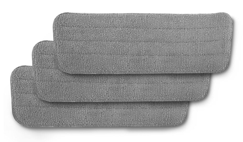 ESPERANZA ανταλλακτικά πανιά μικροϊνών παρκετέζας EHS003SP3, 41.5x14cm, γκρι, 3τμχ