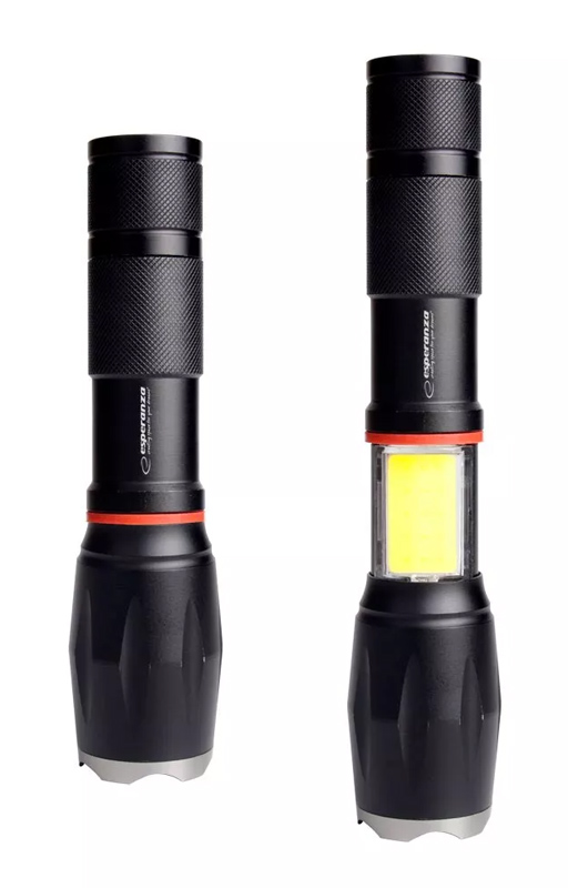 ESPERANZA φορητός φακός LED EOT070, 250lm, IPX3, zoom, με μαγνήτη, μαύρος - Image 2