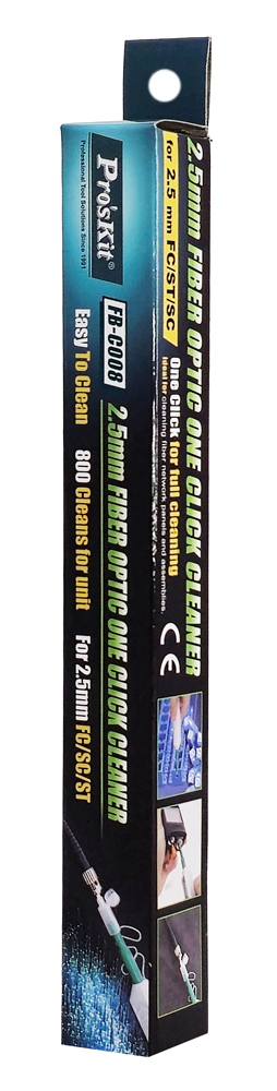 PROSKIT εργαλείο καθαρισμού συνδέσμων οπτικών ινών FB-C008 για 2.5mm FC/ST/SC - Image 3