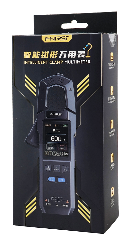 FNIRSI ψηφιακή αμπεροτσιμπίδα/πολύμετρο DMC-100, 600A AC/DC, NCV, True RMS, επαναφορτιζόμενη - Image 9