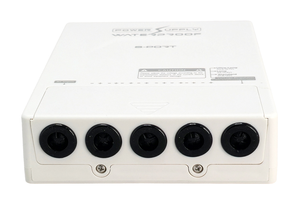 FOLKSAFE τροφοδοτικό συστημάτων CCTV FS-DC120805W, 8 εξόδων, 12V/5A, αδιάβροχο IP65 - Image 3