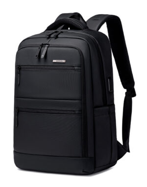 GOLDEN WOLF τσάντα πλάτης GB00707 με θήκη laptop 15.6", 21L, μαύρη