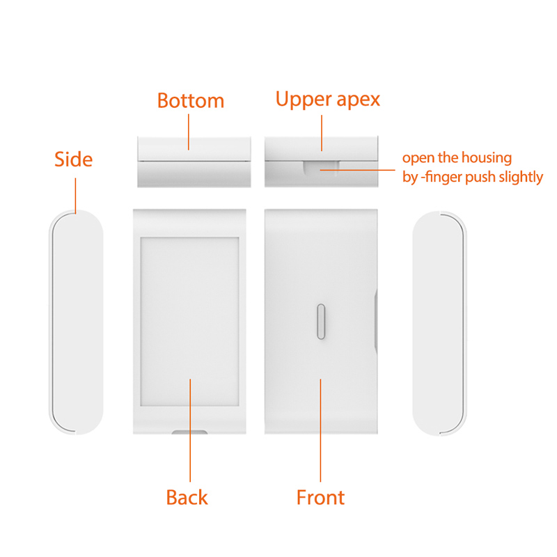 Ασύρματος ανιχνευτής θραύσης κρυστάλλων GB010 για συναγερμούς, 433MHz - Image 4