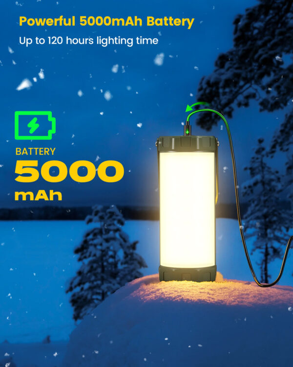 GLOCUSENT LED φανάρι GLCSNTCL001G, επαναφορτιζόμενο, έως 1200lm, IP68, πράσινο - Image 4