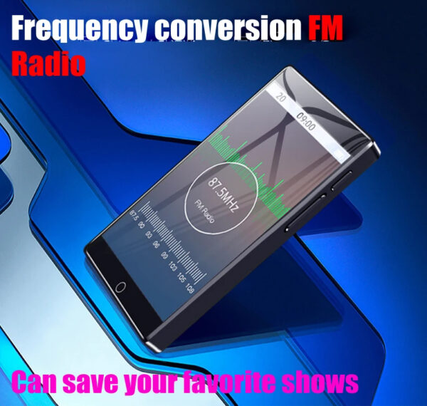 RUIZU MP3 player Η1 με οθόνη αφής 4", 32GB, ελληνικό μενού, Bluetooth, μαύρο - Image 4