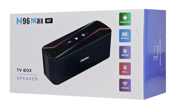 H96 MAX TV Box & ηχείο M7, RK3528, 8K, 4/32GB, WiFi, Bluetooth, Android 13 - Image 3