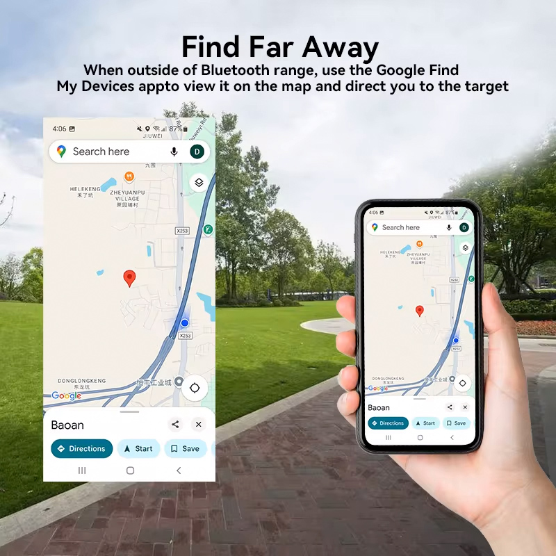 HAVEDEER smart tag ACCUTAG για Android συσκευές, Bluetooth tracker, λευκό - Image 3