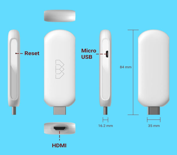 HOMATICS TV Stick HD, 1080p, 1/32GB, WiFi, Google/Netflix πιστοποίηση, Android 11 - Image 5
