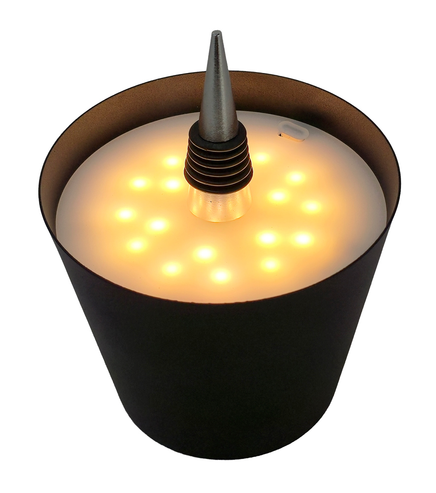 POWERTECH LED φωτιστικό για μπουκάλι HLL-0197, ρυθμιζόμενο, επαναφορτιζόμενο, μαύρο - Image 4