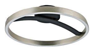 POWERTECH LED φωτιστικό οροφής HLL-0200, 29W, 4000K, Φ38x10cm, ασημί/μαύρο