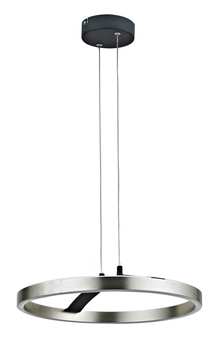 POWERTECH LED φωτιστικό οροφής HLL-0202, 29W, 4000K, Φ38x120cm, ασημί/μαύρο