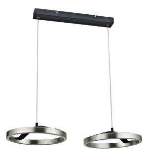 POWERTECH LED φωτιστικό οροφής HLL-0203, 42W, 4000K, 70x30x120cm, ασημί/μαύρο