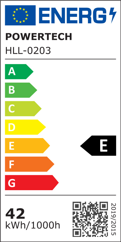 POWERTECH LED φωτιστικό οροφής HLL-0203, 42W, 4000K, 70x30x120cm, ασημί/μαύρο - Image 5