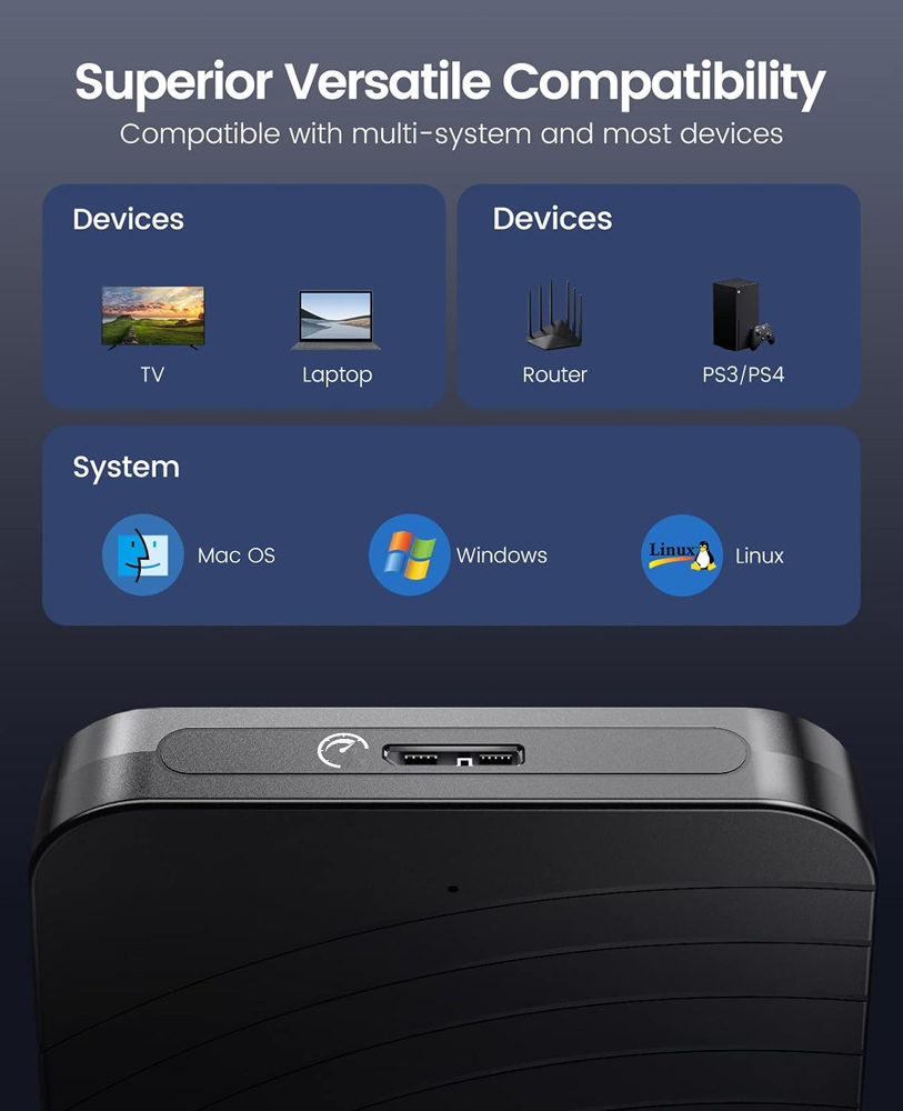 ORICO θήκη για 2.5" SATA HDD/SSD HM25U3, 5Gbps, μαύρη - Image 4