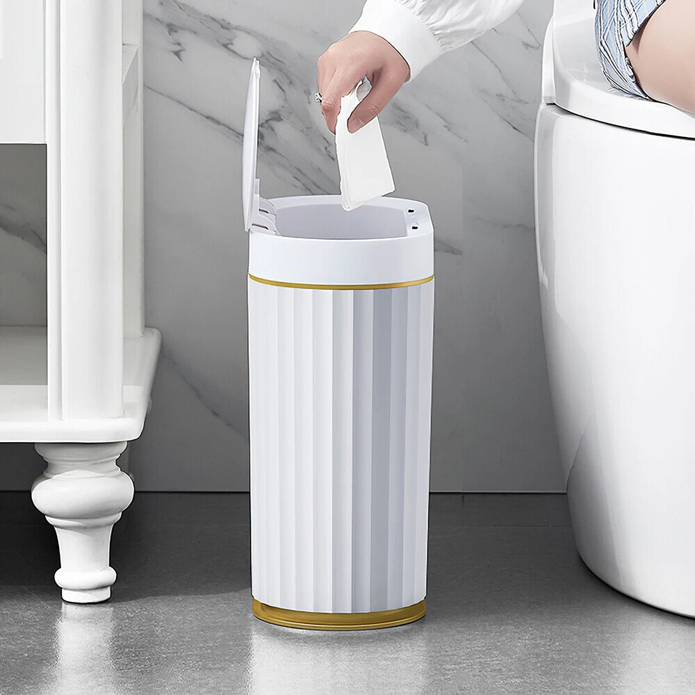 HOME USE κάδος απορριμμάτων HUH-0226 με φωτοκύτταρο, 7lt, λευκός - Image 3