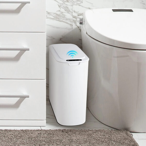 HOME USE κάδος απορριμμάτων HUH-0228, αυτόματο άνοιγμα, 13lt, λευκός - Image 4