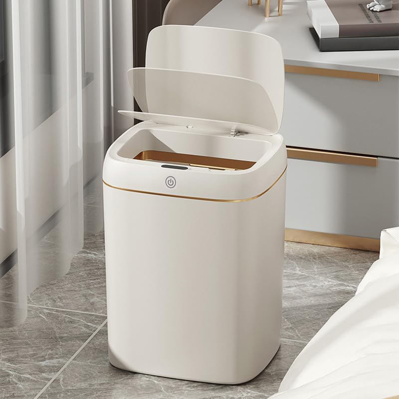 HOME USE κάδος απορριμμάτων HUH-0251 με φωτοκύτταρο, 9lt, λευκός - Image 2