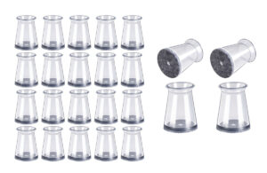 HOME USE προστατευτικές τάπες επίπλων HUH-0258, 16-23mm, διάφανες, 24τμχ