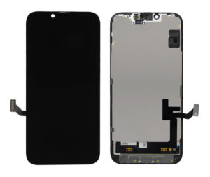 TW INCELL LCD για iPhone 14, camera-sensor ring, earmesh, μαύρη