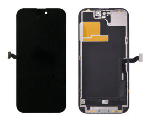 TW INCELL LCD για iPhone 14 Pro, camera-sensor ring, earmesh, μαύρη