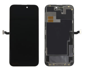 TW INCELL LCD για iPhone 14 Pro Max, camera-sensor ring, earmesh, μαύρη