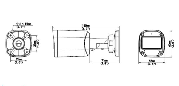 UNIARCH IP κάμερα IPC-B124-APF28K, 2.8mm, 4MP, IP67, PoE, SD, IR 30m - Image 3