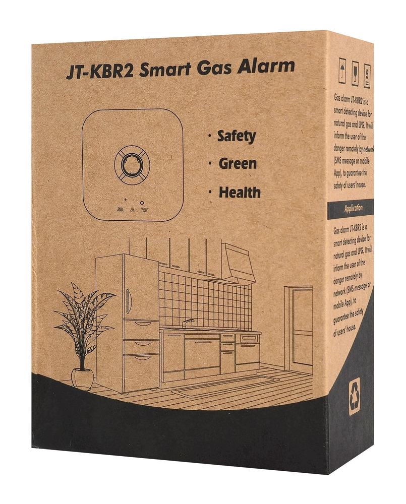 HANWEI ενσύρματος ανιχνευτής διαρροής αερίου JT-KBR2 με ηχητικό & οπτικό συναγερμό, WiFi, TUYA - Image 4