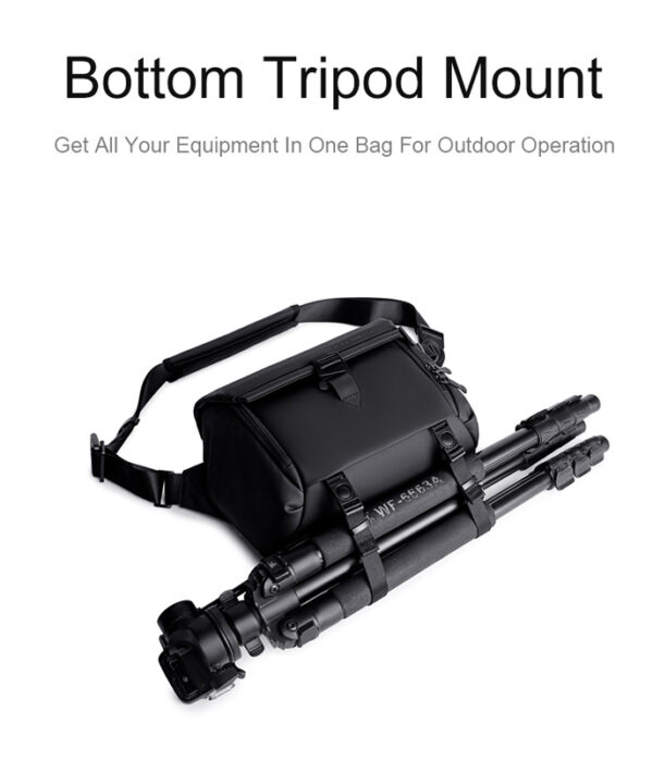ARCTIC HUNTER τσάντα ώμου K00576 για φωτογραφική μηχανή, 9L, μαύρη - Image 6
