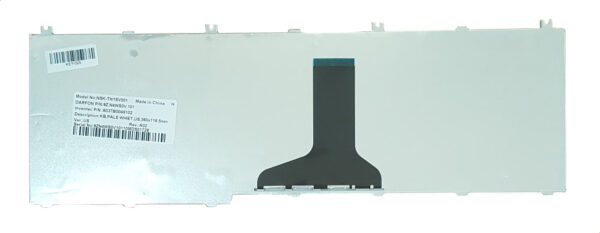 Πληκτρολόγιο για Toshiba Satellite Pro C650/C660/L650/L670, US, λευκό - Image 2