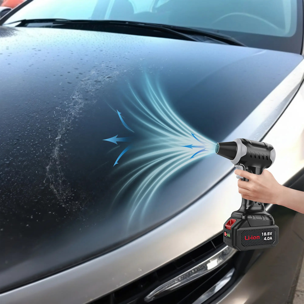 KINZIR ηλεκτρικό air duster AD47, 400W, 10000mAh, μαύρο - Image 4