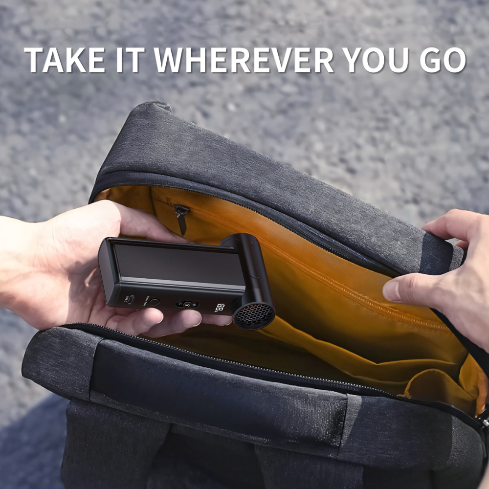 KINZIR 2 σε 1 σκουπάκι χειρός & air duster AD51, 180W, 4000mAh, μαύρο - Image 4