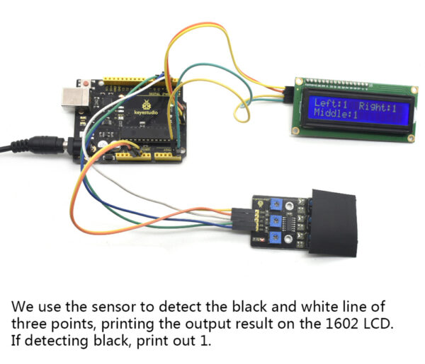 KEYESTUDIO 3-channel infrared line tracking sensor KS0453 - Image 3