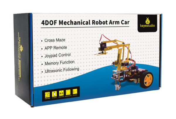 KEYESTUDIO 4DOF mechanical robot arm car kit KS0520, για Arduino - Image 7