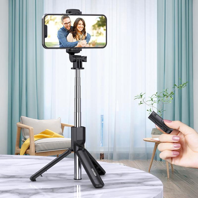 KAKUSIGA selfie stick KSC-1143 με τρίποδο, έως 70cm, Bluetooth, μαύρο - Image 3