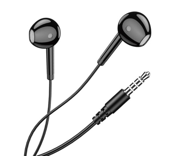 KAKUSIGA earphones με μικρόφωνο KSC-1301, 3.5mm σύνδεση, 14mm, 1.1m, μαύρα - Image 3