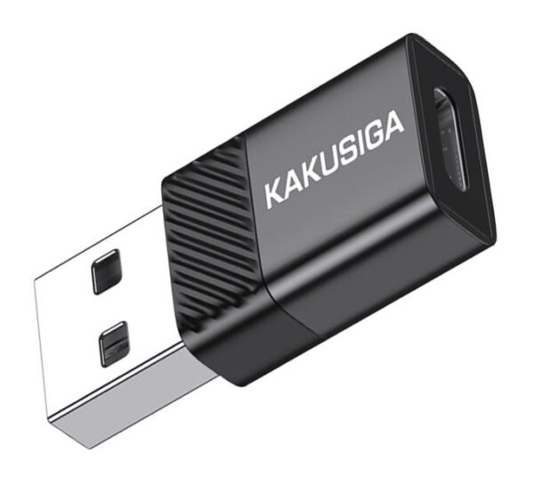KAKUSIGA αντάπτορας USB-C σε USB KSC-1407, 480Mbps, 3A, μαύρος - Image 3