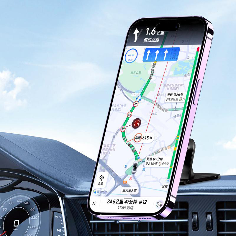 KAKUSIGA βάση smartphone αυτοκινήτου KSC-1705 για ταμπλό, μαγνητική, μαύρη - Image 2