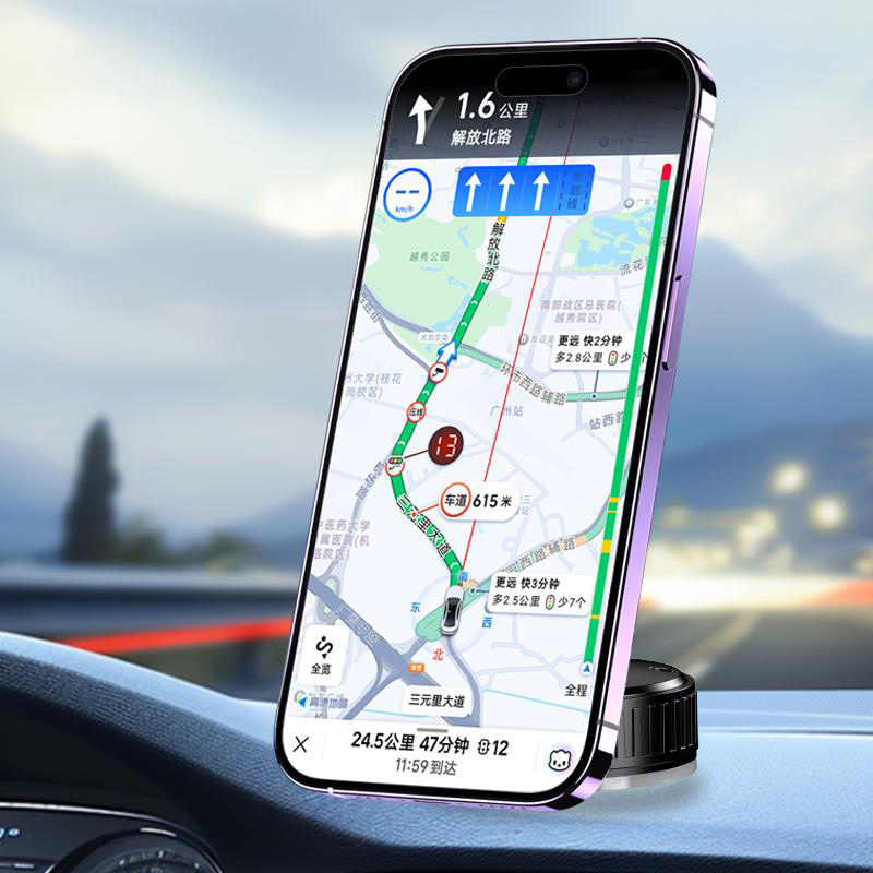 KAKUSIGA βάση smartphone αυτοκινήτου KSC-1718 για ταμπλό, μαγνητική, μαύρη - Image 2