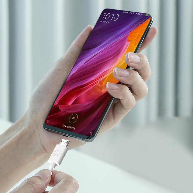 KAKUSIGA καλώδιο micro USB σε USB KSC-332, 2.4A, 480Mbps, 2m, λευκό - Image 2