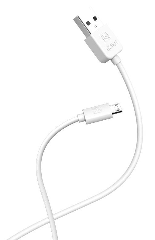 KAKUSIGA καλώδιο micro USB σε USB KSC-332, 2.4A, 480Mbps, 2m, λευκό - Image 3