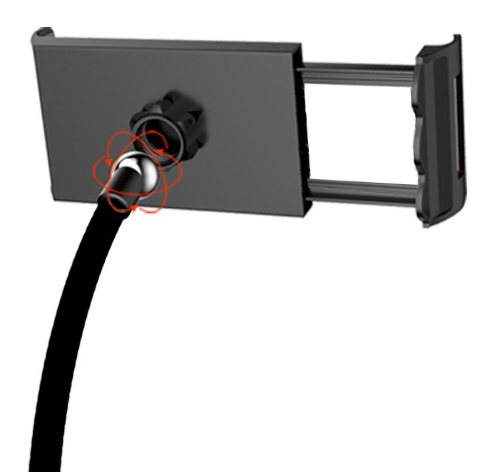 KAKUSIGA επιτραπέζια βάση smartphone/tablet KSC-463, μαύρη - Image 3