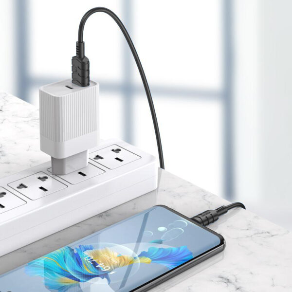 KAKUSIGA καλώδιο USB-C σε USB KSC-710, 15W, 480Mbps, 1.2m, λευκό - Image 2
