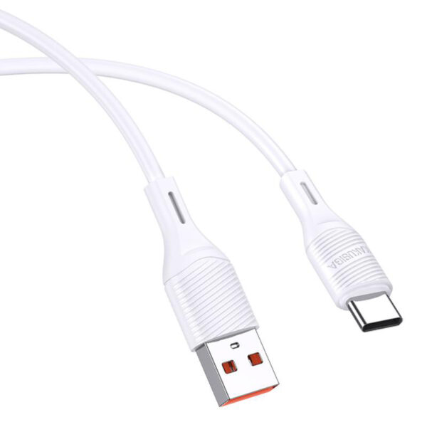 KAKUSIGA καλώδιο USB-C σε USB KSC-953, σιλικόνης, 15W, 480Mbps, 1m, λευκό - Image 3