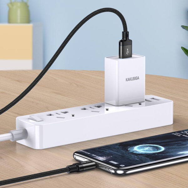 KAKUSIGA καλώδιο USB-C σε USB KSC-970, 15W, 480Mbps, 1m, μαύρο - Image 2